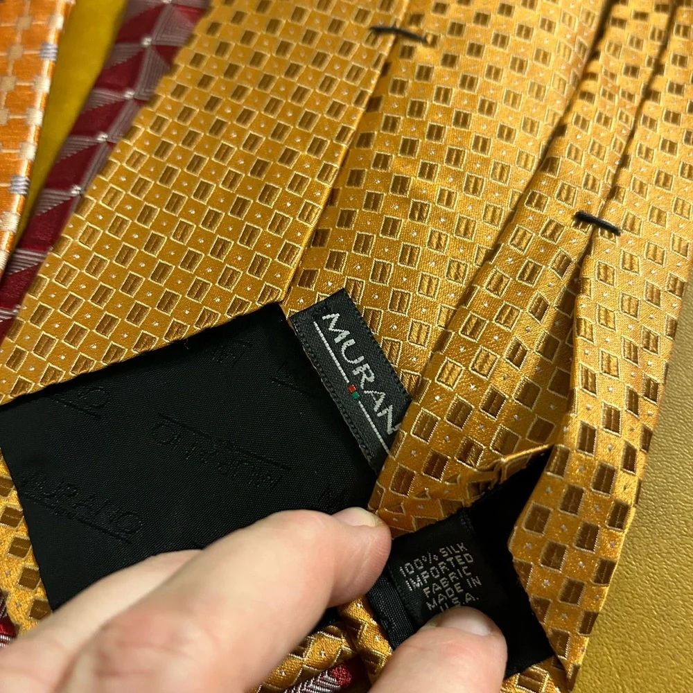 3 Men’s Silk Murano Neck Ties